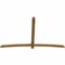 Ekena Millwork Bellingham Rough Sawn Timber Gable Bracket, Western Red Cedar, 96"W x 60"H x 2"D x 4"F, 15/12 Pitch GBW096X60X0204BEL00RWR - alternate 4